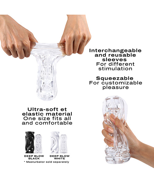 Dorcel Deep Blow Tornado Masturbator Sleeve - Clear