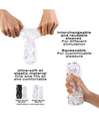 Dorcel Deep Blow Tornado Masturbator Sleeve - Clear