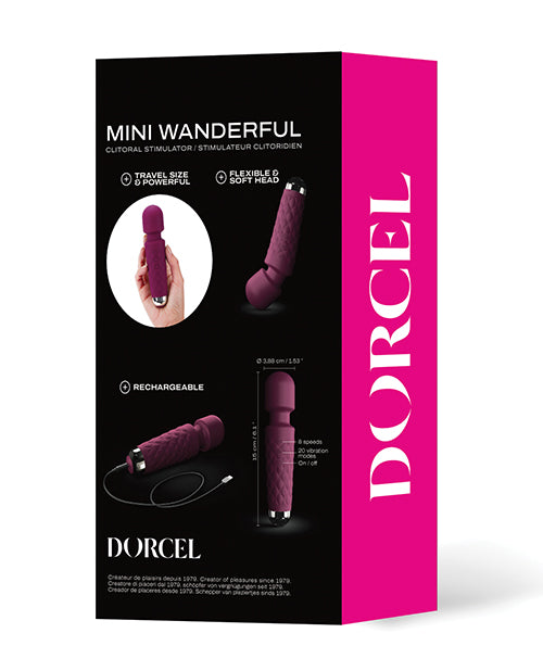 Dorcel Mini Wanderful Wand Massager - Plum