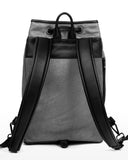 MORPHOSIX LUX UTILITY LEATHER BAG SILVER GRAPHITE