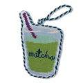 Needlepoint Icon Ornament - Matcha