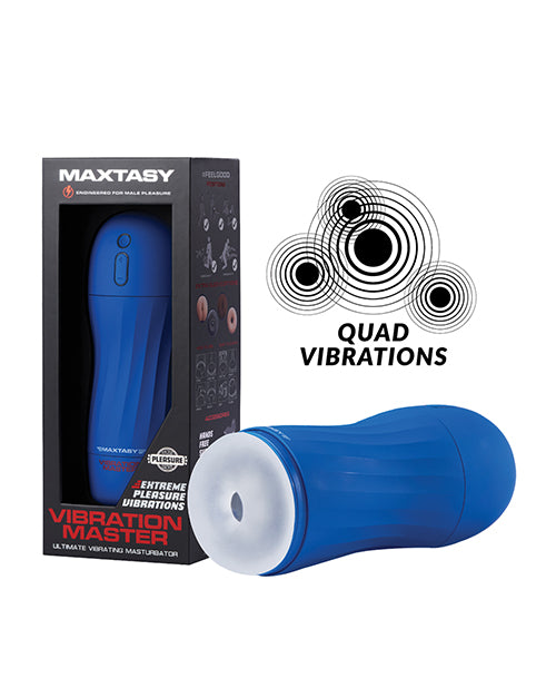 Maxtasy Vibration Master Standard Stroker - Clear Non Realistic