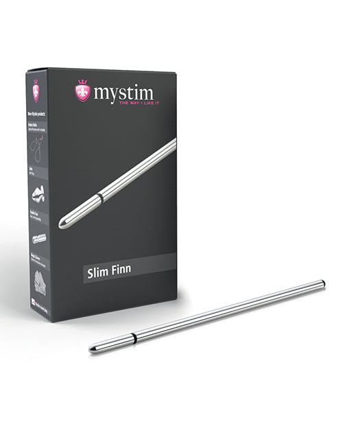 Mystim Slim Finn E-Stim Urethral Sound - Silver