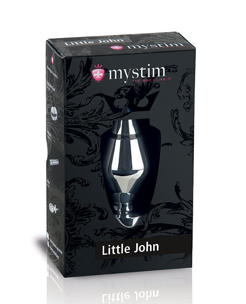 Mystim Little John E-Stim Aluminum Butt Plug Small - Silver