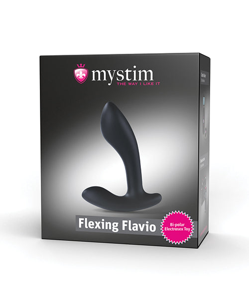 Mystim Flexing Flavio E-Stim Silicone Prostate Stimulator - Black