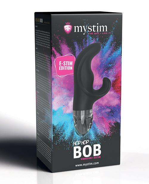 Mystim Hop Hop Bob E-Stim Rabbit Vibrator - Black