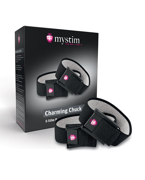 Mystim Charming Chuck E-Stim Strap Set of 2 with 2mm Adaptor