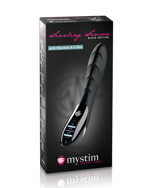 Mystim Sizzling Simon E-Stim Vibrator Black Edition