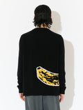 LOVERBOY BY CHARLES JEFFREY GRAPHIC JUMPER in BLACK YELLOW