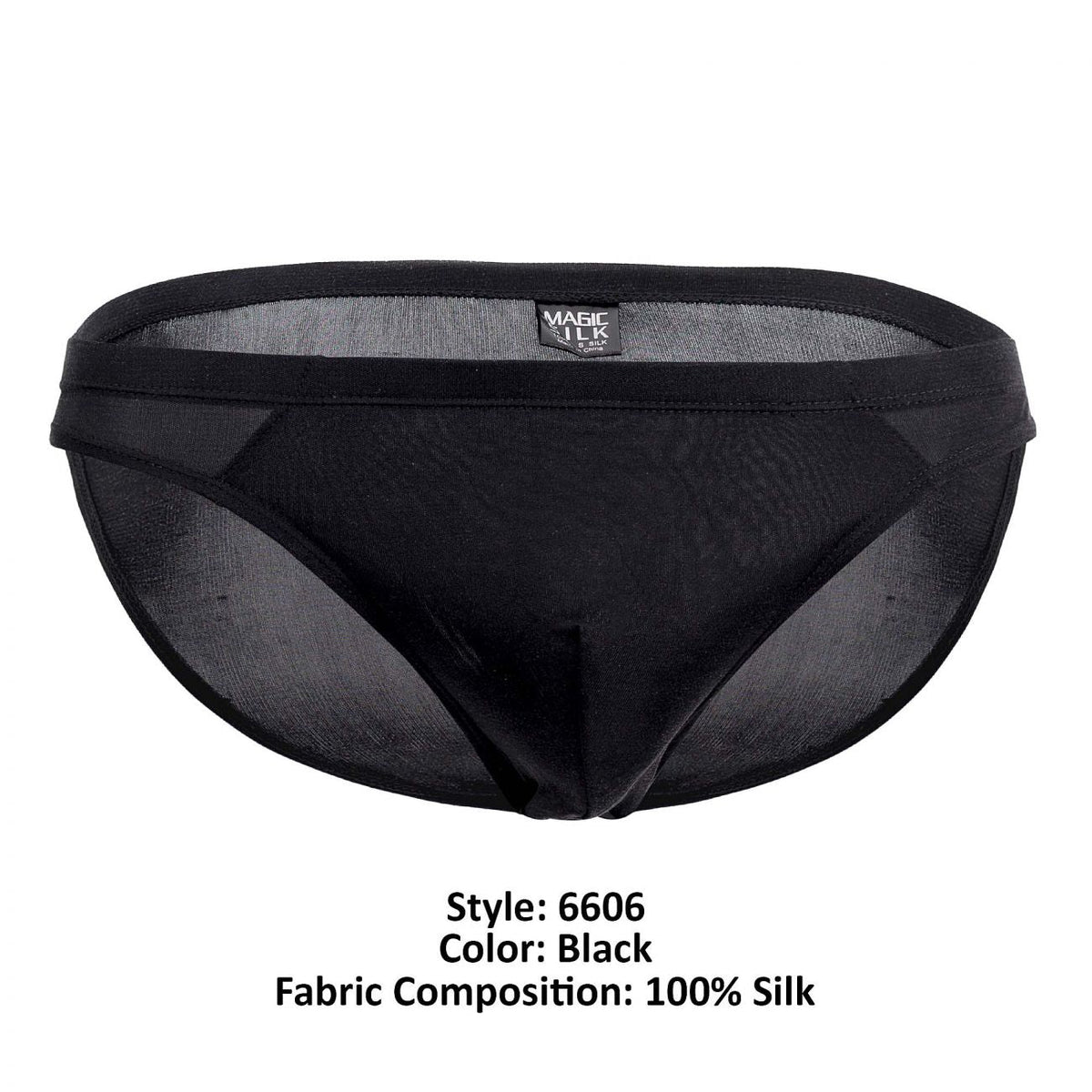 Magic Silk Silk Briefs - Black