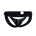 Malebasics DNGEON Peekaboo Jockstrap - Black