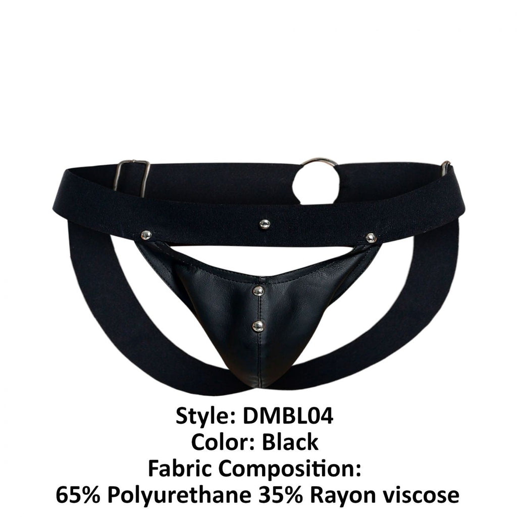 Malebasics DNGEON Peekaboo Jockstrap - Black