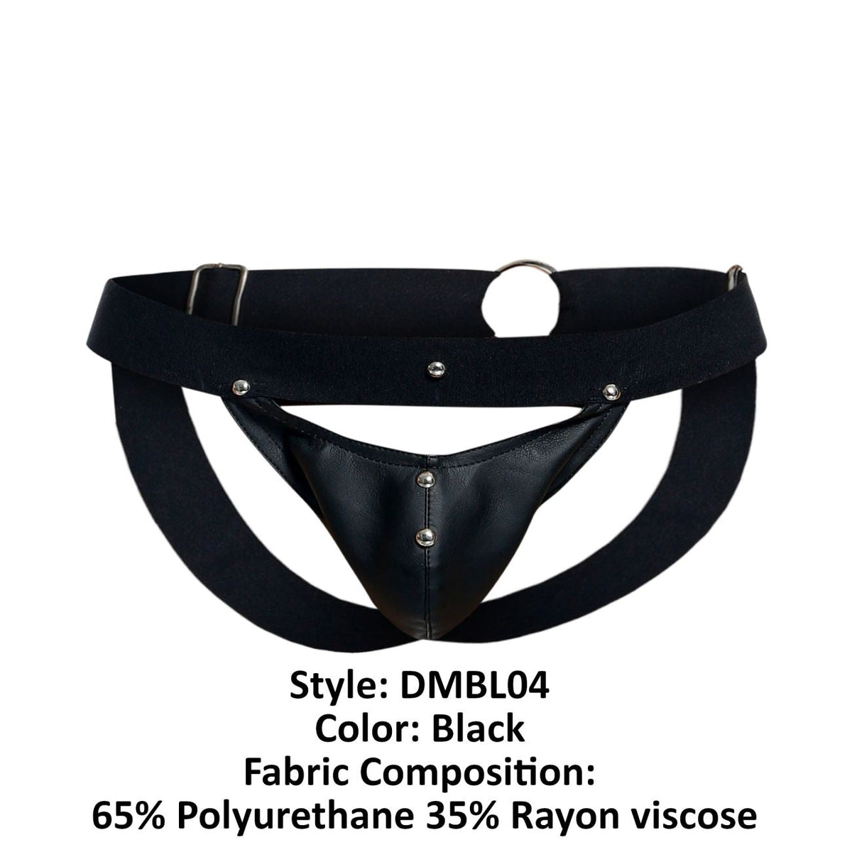 Malebasics DNGEON Peekaboo Jockstrap - Black