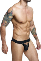 Malebasics DNGEON Peekaboo Jockstrap - Black