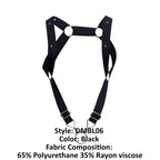 Malebasics DNGEON Straight Back Harness - Black