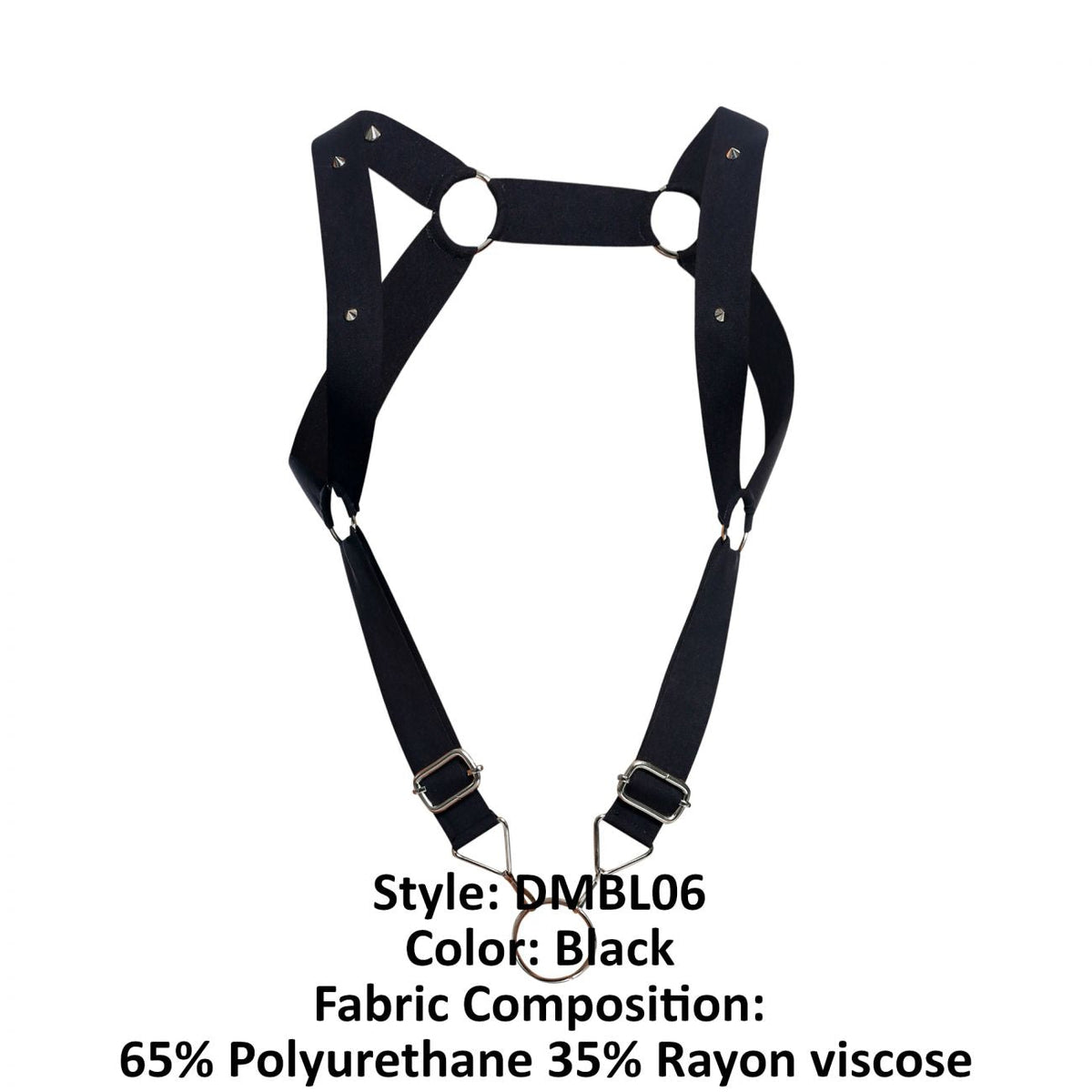 Malebasics DNGEON Straight Back Harness - Black