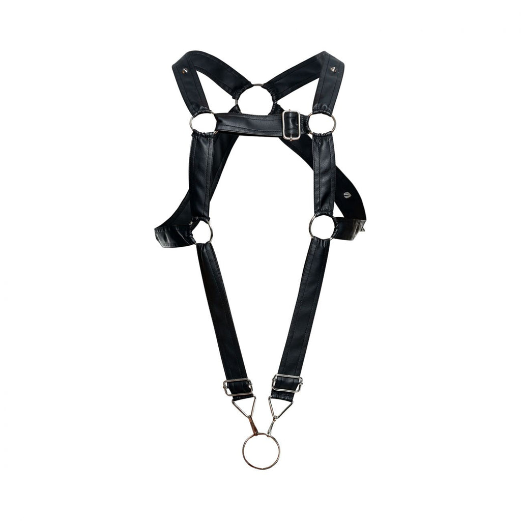 Malebasics DNGEON Cross Cockring Harness - Black