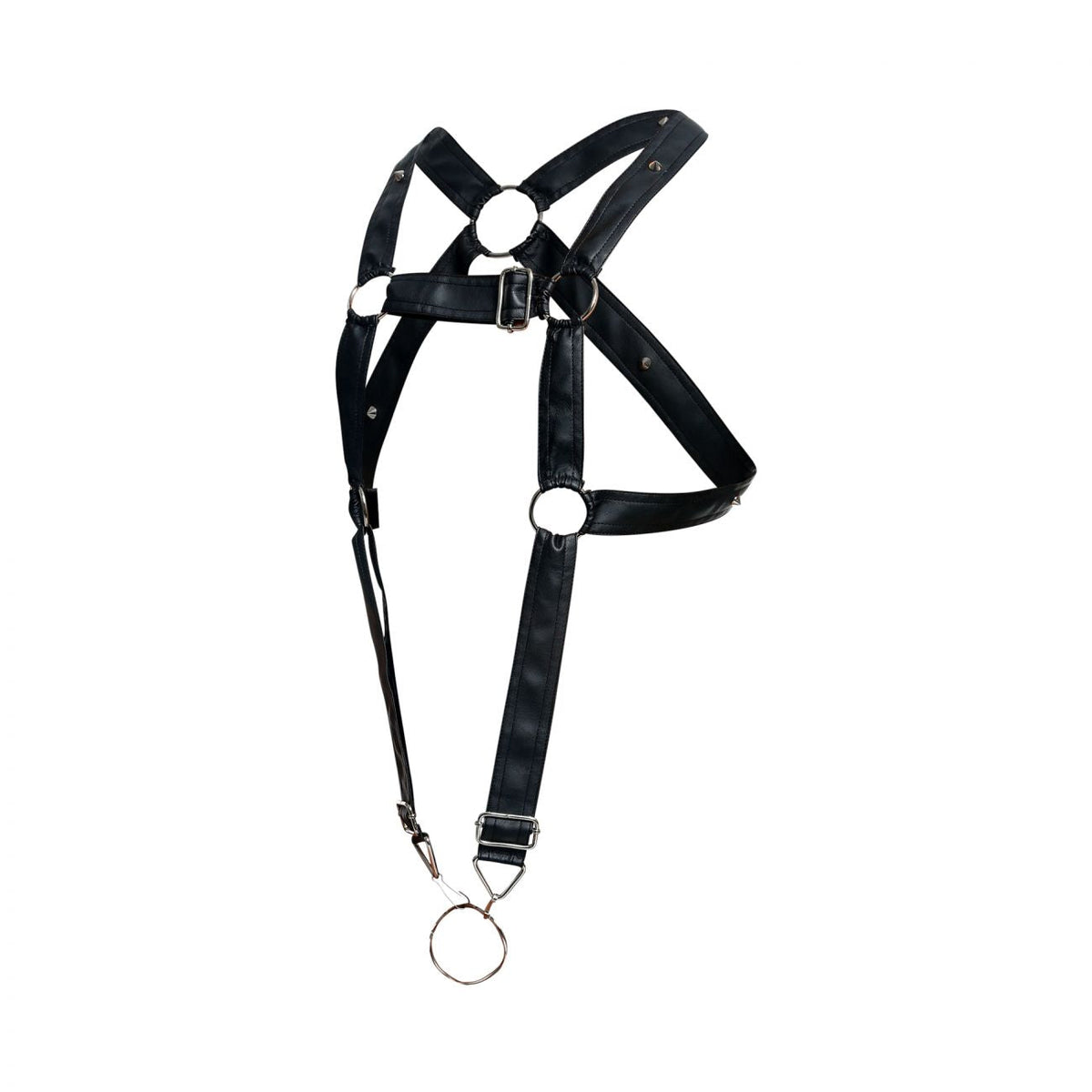 Malebasics DNGEON Cross Cockring Harness - Black