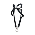 Malebasics DNGEON Cross Cockring Harness - Black