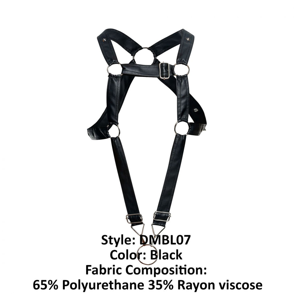 Malebasics DNGEON Cross Cockring Harness - Black