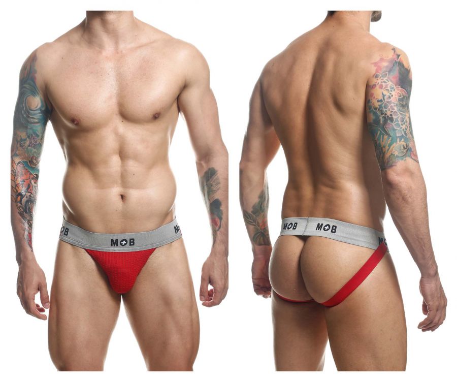 Malebasics MOB Classic Fetish Jock 3 Inches Jockstrap - Red
