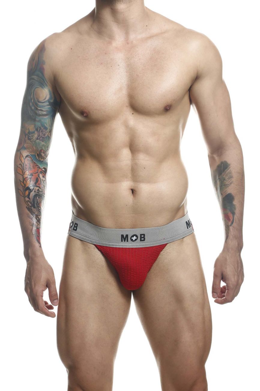 Malebasics MOB Classic Fetish Jock 3 Inches Jockstrap - Red