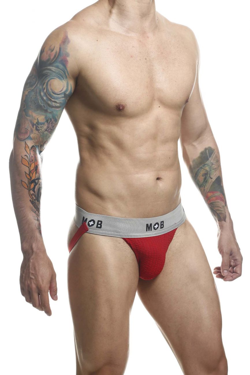 Malebasics MOB Classic Fetish Jock 3 Inches Jockstrap - Red