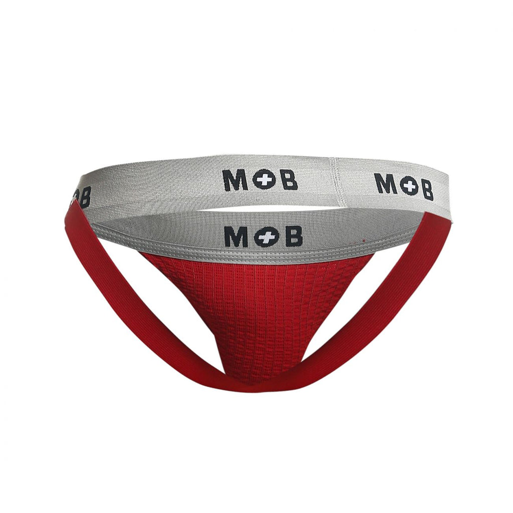 Malebasics MOB Classic Fetish Jock 3 Inches Jockstrap - Red