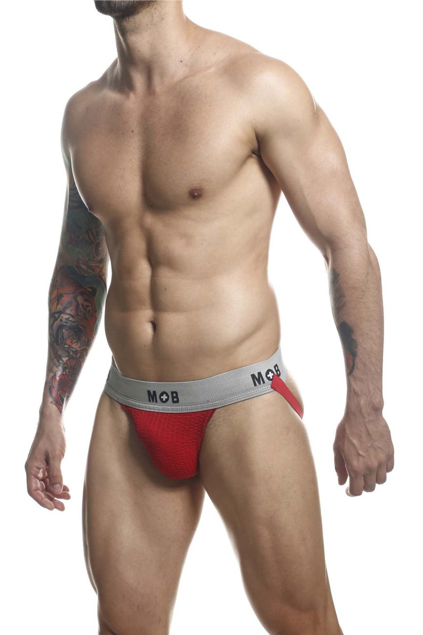 Malebasics MOB Classic Fetish Jock 3 Inches Jockstrap - Red