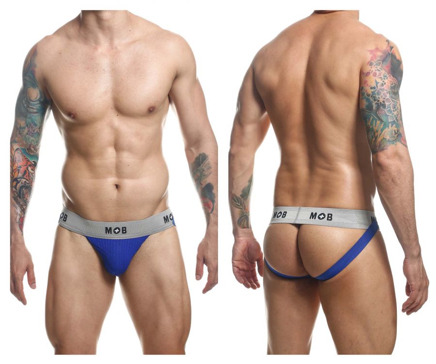 Malebasics MOB Classic Fetish Jock 3 Inches Jockstrap - Royal