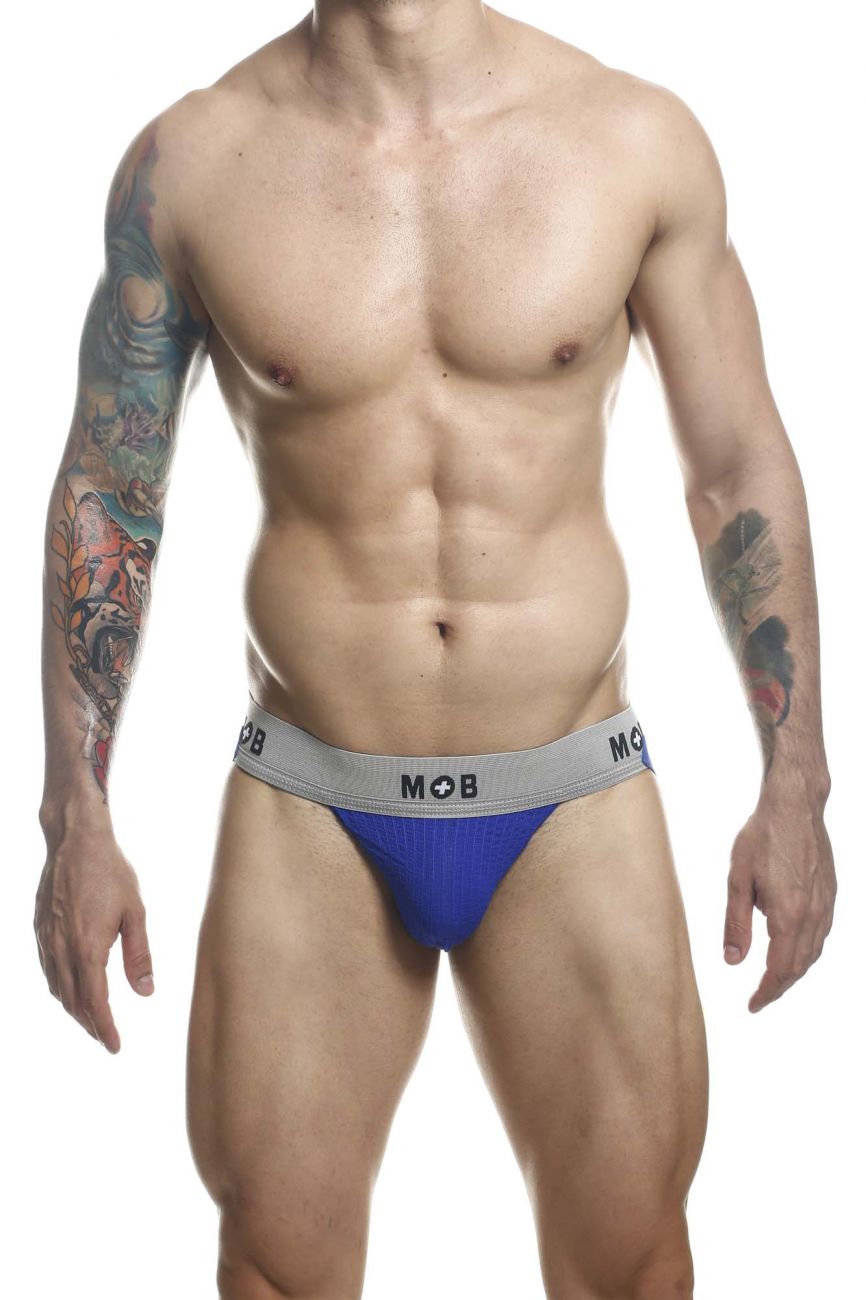 Malebasics MOB Classic Fetish Jock 3 Inches Jockstrap - Royal