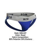 Malebasics MOB Classic Fetish Jock 3 Inches Jockstrap - Royal