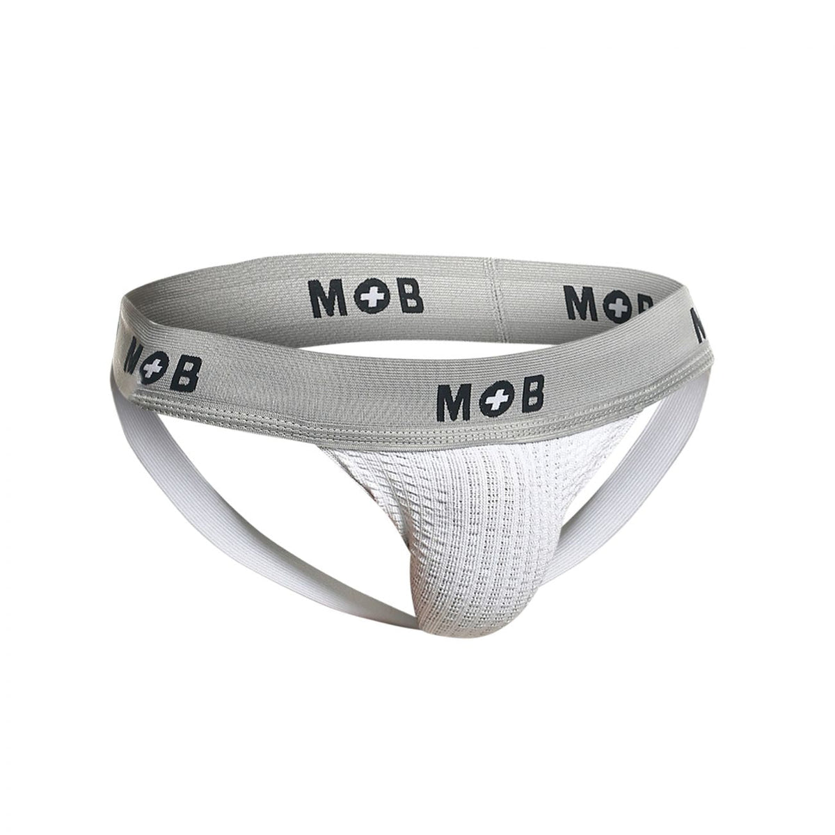 Malebasics MOB Classic Fetish Jock 3 Inches Jockstrap - White