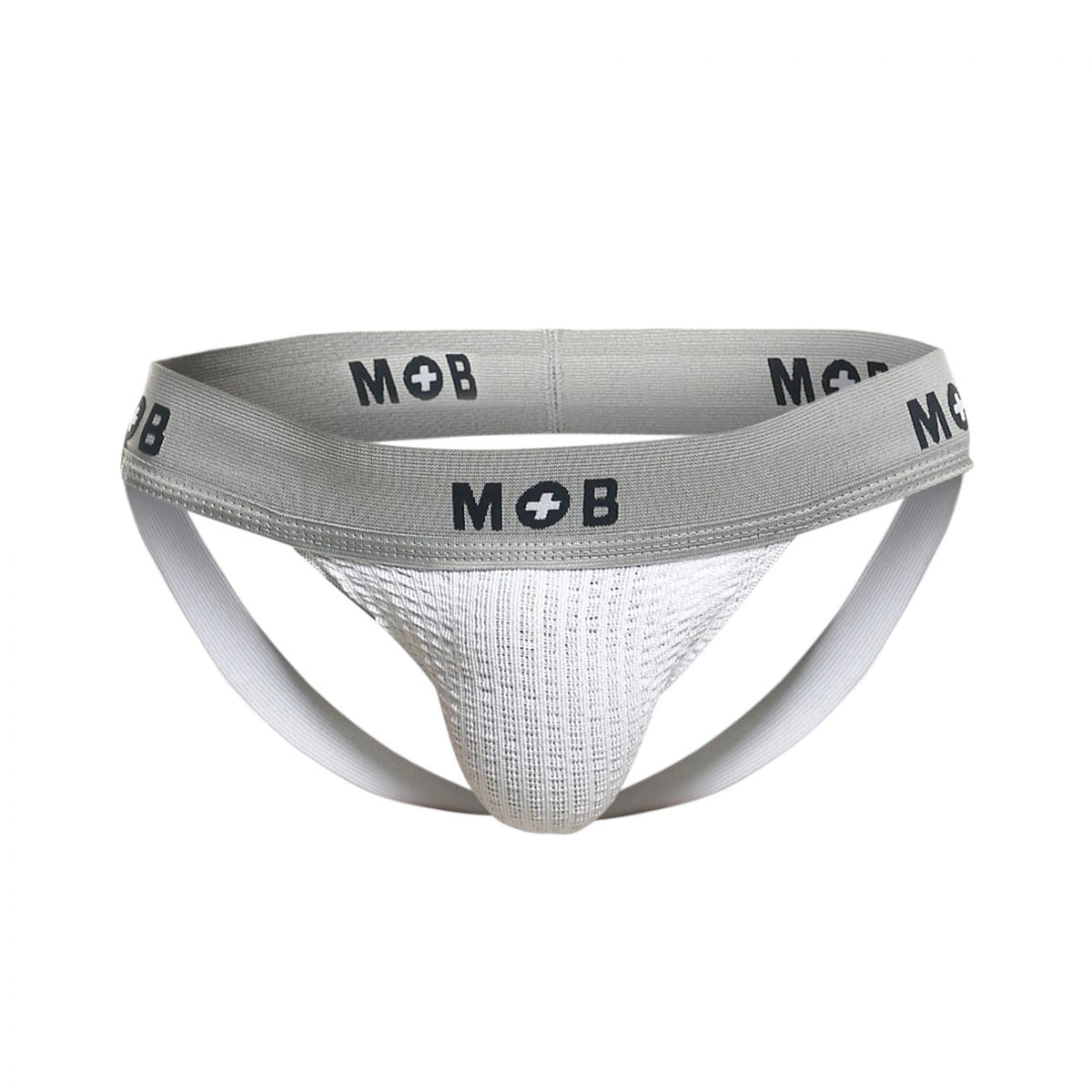 Malebasics MOB Classic Fetish Jock 3 Inches Jockstrap - White