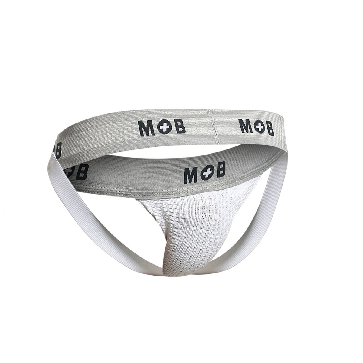 Malebasics MOB Classic Fetish Jock 3 Inches Jockstrap - White