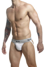 Malebasics MOB Classic Fetish Jock 3 Inches Jockstrap - White