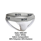 Malebasics MOB Classic Fetish Jock 3 Inches Jockstrap - White