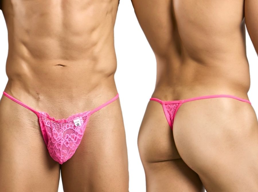 Malebasics Lace Thongs - Hot Pink