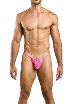 Malebasics Lace Thongs - Hot Pink