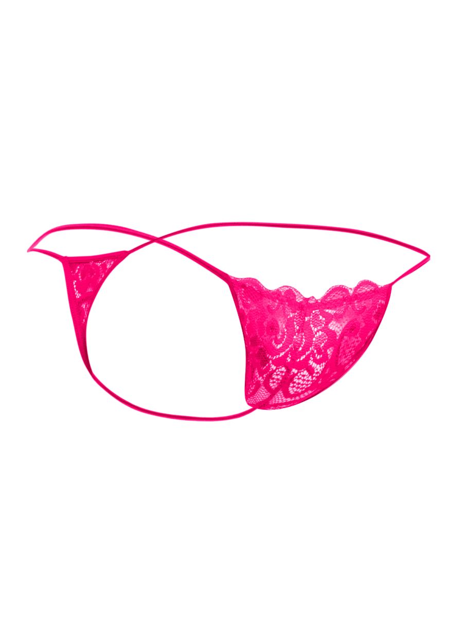 Malebasics Lace Thongs - Hot Pink