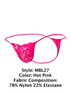Malebasics Lace Thongs - Hot Pink