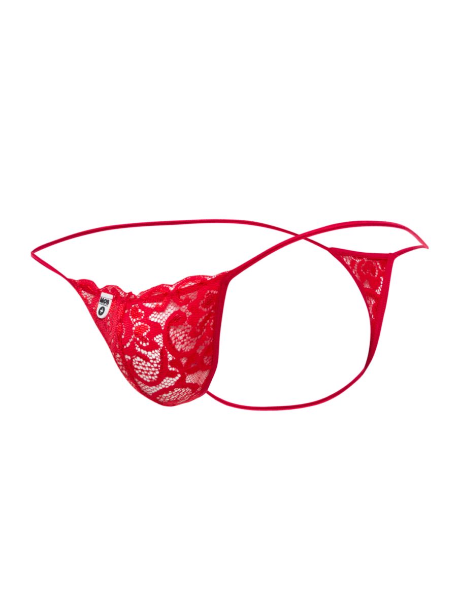 Malebasics Lace Thongs - Red