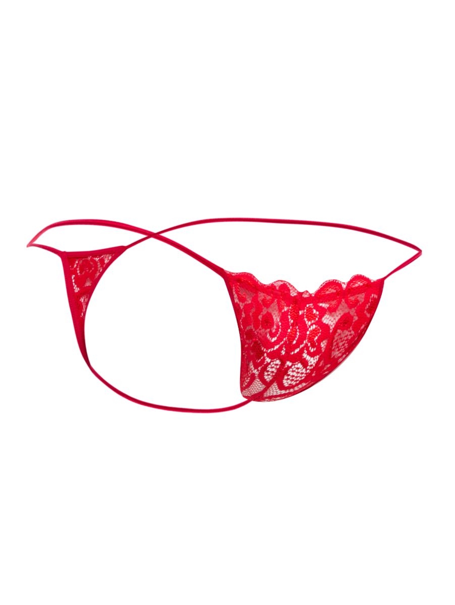 Malebasics Lace Thongs - Red