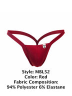 Malebasics Y Buns Thongs - Red