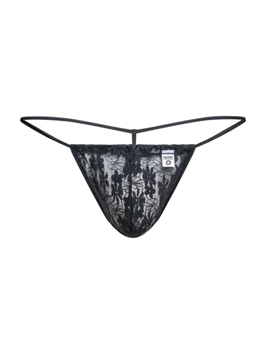 Malebasics Lace G-String - Black Lace