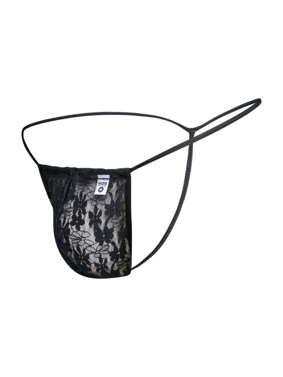 Malebasics Lace G-String - Black Lace