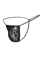 Malebasics Lace G-String - Black Lace