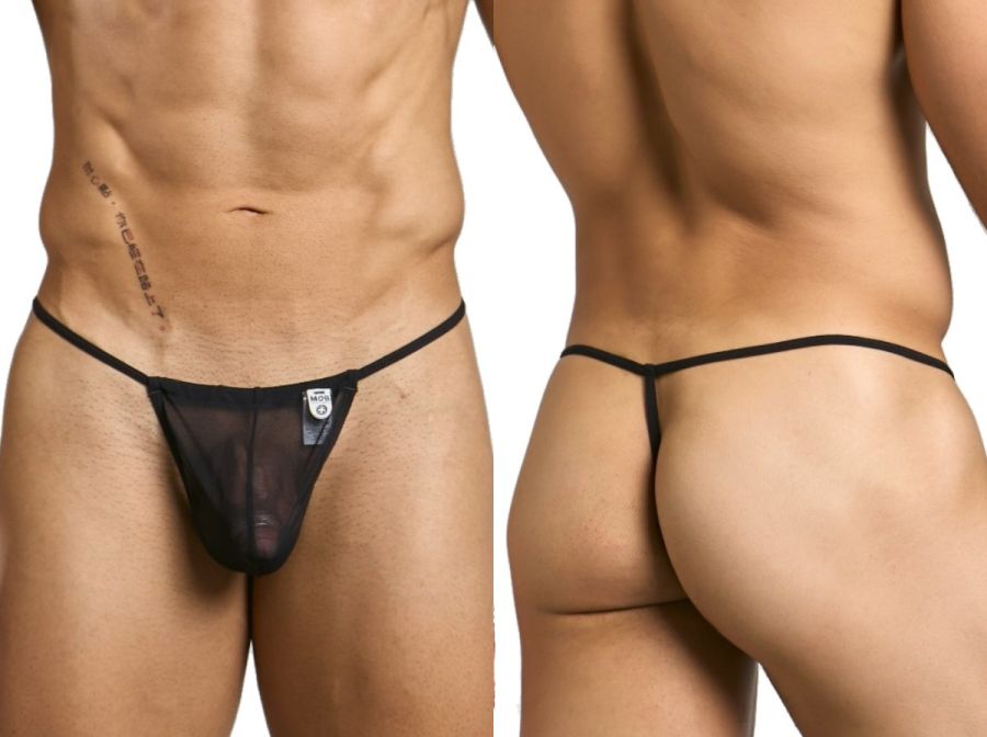 Malebasics Mesh G-String - Black Mesh