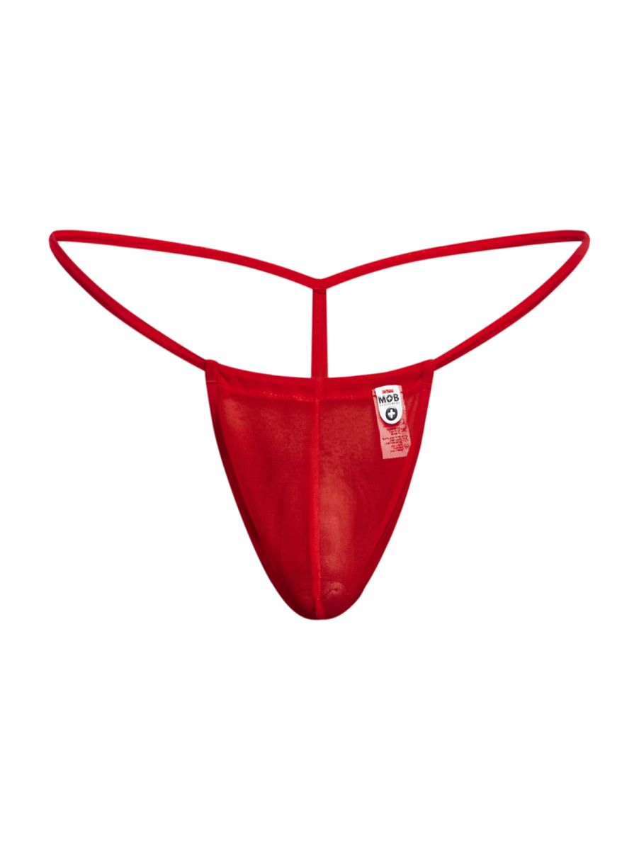 Malebasics Mesh G-String - Red Mesh