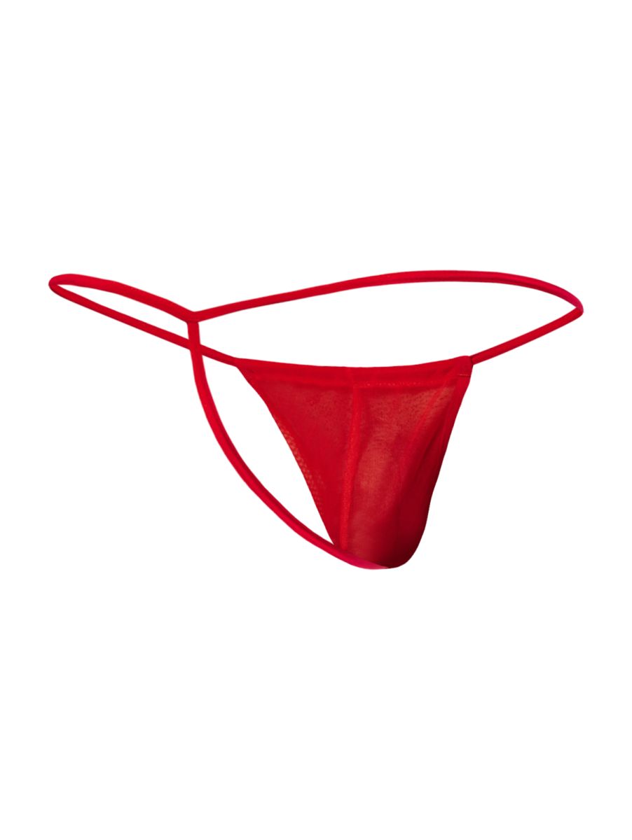 Malebasics Mesh G-String - Red Mesh